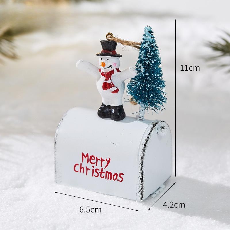 Weihnachts-Briefkasten Hängeornament - Festlicher Kleiner Briefkasten Anhänger Dekoration für Feiertagsdekorationen, Hotels & Einkaufszentren