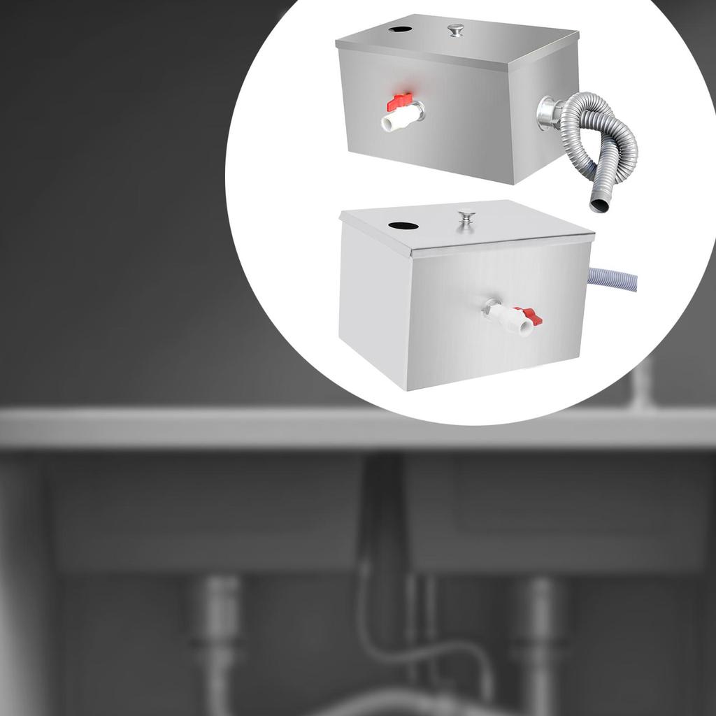 Stainless Steel Grease Trap for Under Sink Waste Water Filtration