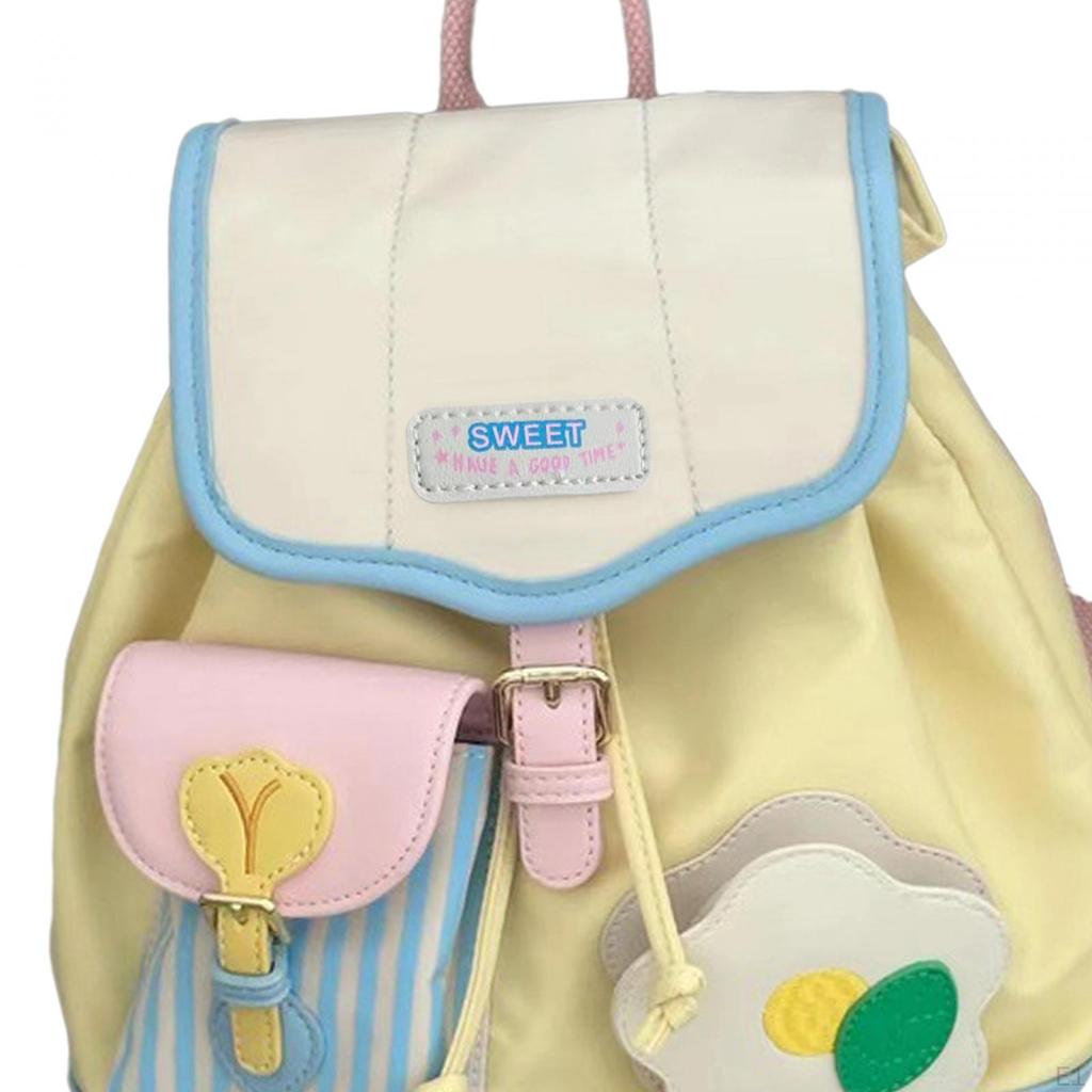 Mini Backpack for Women Portable Girls Bookbag Rucksack Nylon School Bag Casual Daypack