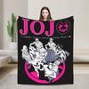 JoJo's Bizarre Adventure Blankets Japanese Anime Wool Throw Blankets Bedding Couch Decoration Thin Bedspread Multi-function