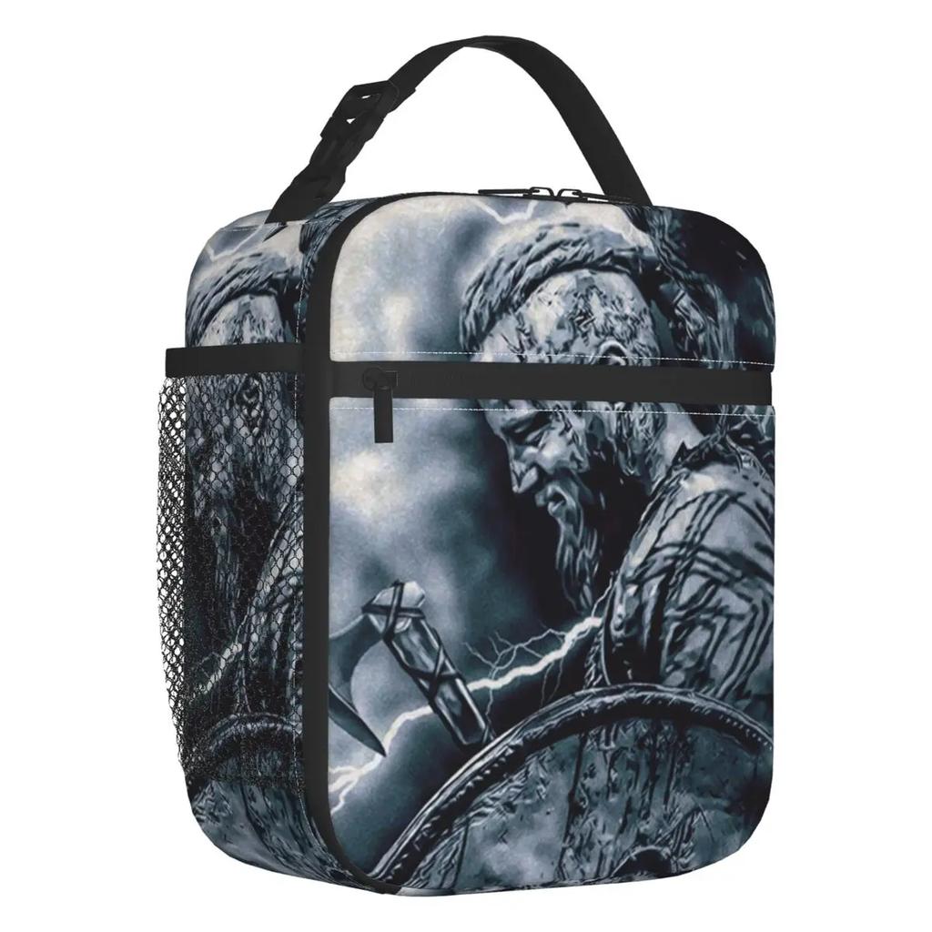 Odin's Eye Insulated Lunch Bag for Work School Raven Norse God Portable Cooler Thermal Lunch Box Women Kids