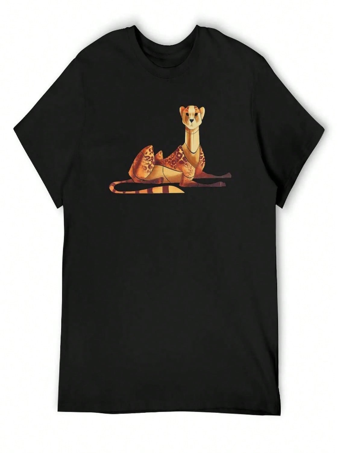 Cheetah T-Shirt Anime Stuff Cotton Graphic Tees Blue Archive Anime T-Shirt T Shirts unisex S разноцветный