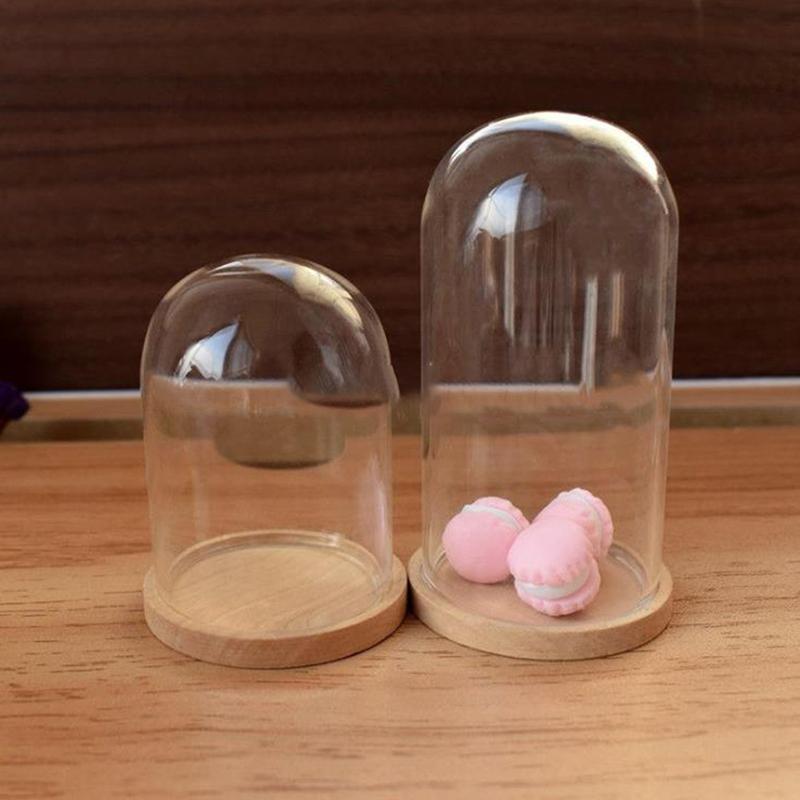 1:12 Miniature 1PC Glass Display Bell Jar featuring Foundation Dollhouse Decoration Accessories great for daily use