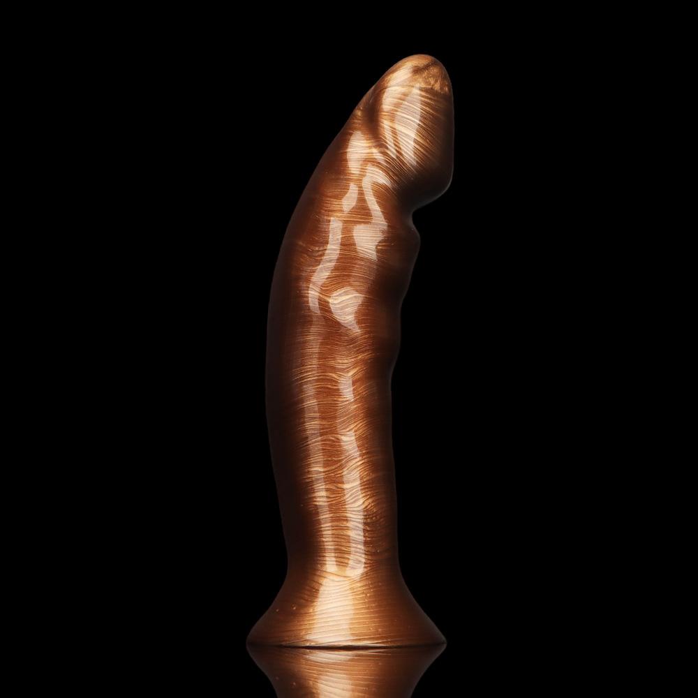 Mixed Color Curved Head Dildo Large Size Butt Plug Anal Dilator Masturbator Sex Toy 18+ Realistic Penis Big Dick