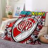Custom Name,Club Atlético River Plate Printed Flannel Blanket, soft throw for bedroom sofa, washable, Christmas present, great gift.