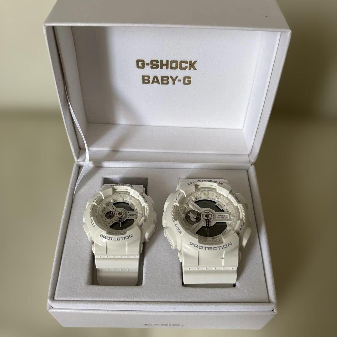 Limited model lov17A G-SHOCK BABY-G white pair watch