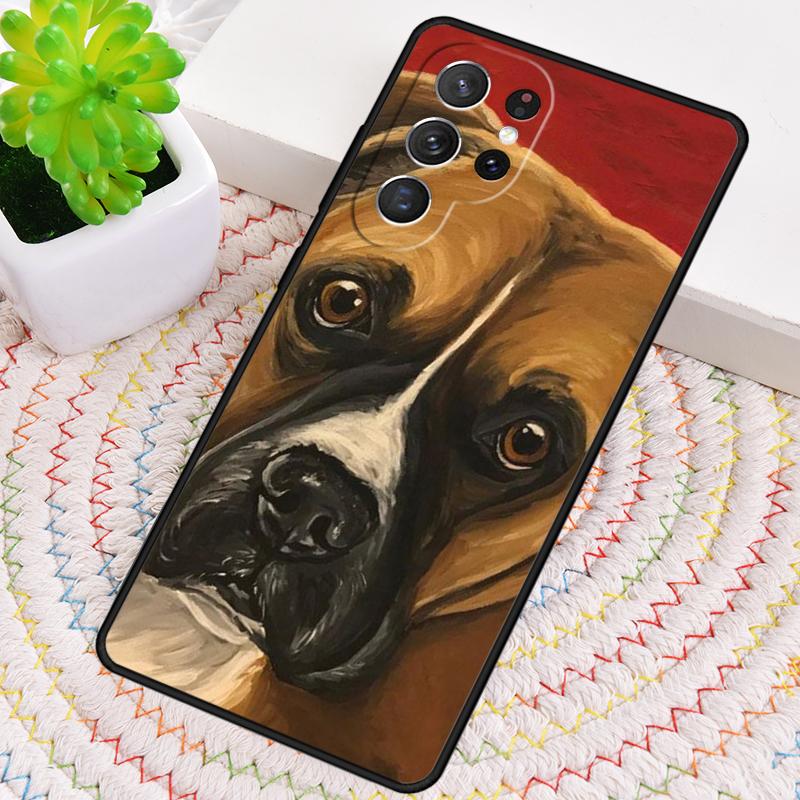 Boxer Dog Phone Case for Samsung Galaxy note 10 pro S26 Ultra S23 S24 FE S25 S21 S22 PLUS shockproof Cove