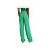 Adidas Originals Logo All Over Print Striped Straight Leg Retro Sports Casual Pants Women Bottoms Green IX0943