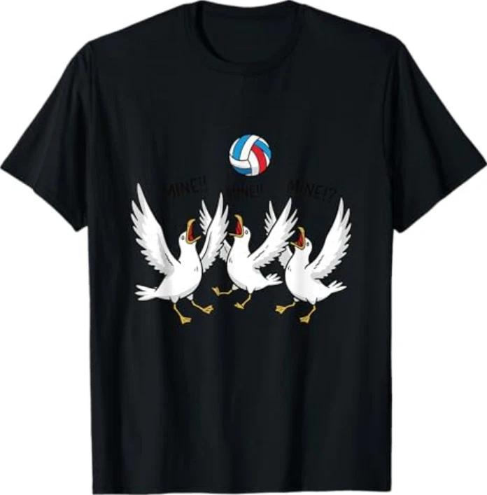 Mine Mine Mine Volleyball Seagulls Funny Beach Sports Tshirt S