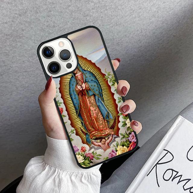 

Virgin Mary And Jesus Phone Case Cover For iPhone 17 Air 16 15 14 plus 11 12 13 pro max coque Shell Fundas iPhone 13