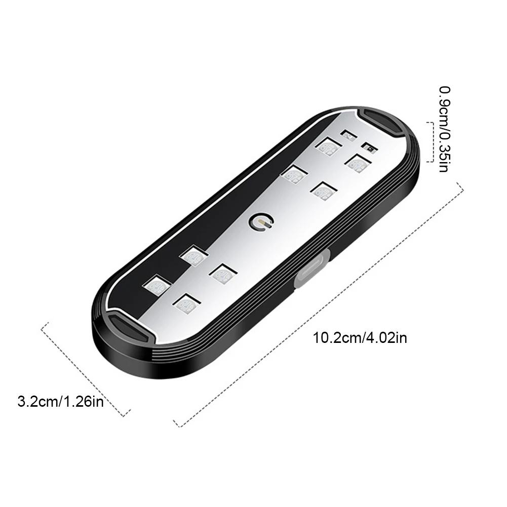 1/2PCS Car Door Lights LED Welcome Light Magnetic Control USB Charging Auto Open Door Safe Anti-collision Emergency Signal Lamp