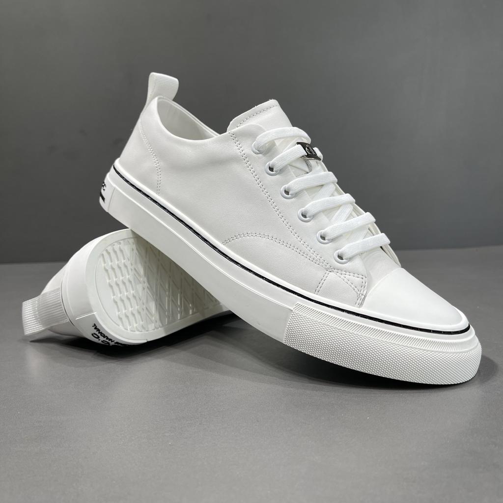 2026 casual board shoes men's new low-top versatile summer leather flats