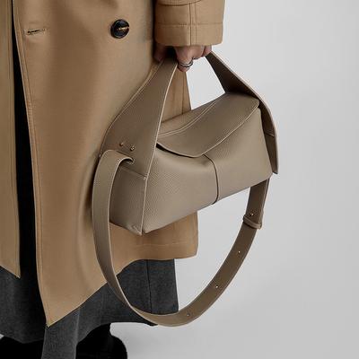 Outono e inverno camada superior couro de vaca destacável cross span pendurado orelha série eave bolsa ombro único crossbody couro genuíno bolsa feminina