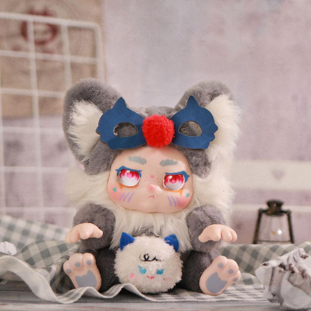 Cute Vinyl Plush Figures, Take A Of Bear Series Plush Doll, Kawaii Collectible Toys Figure Mystery Box For Birthday Gifts, Single Box