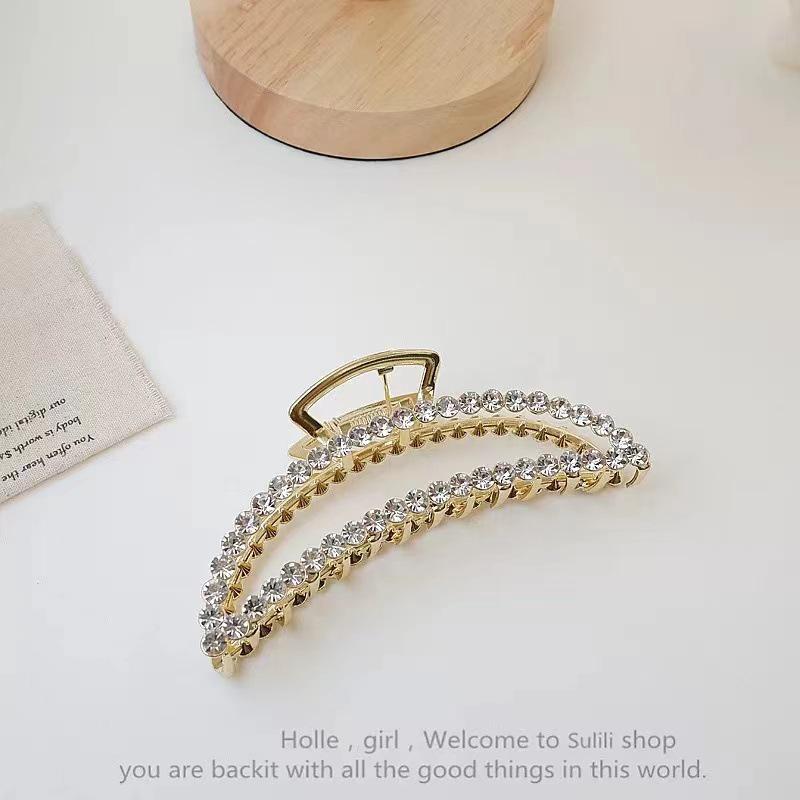 High-End Large Metal Claw Hair Clip for Women - Elegant Updo Accessory