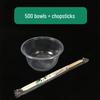 ZISIZ Engångsskål och Ätpinnar i Plast