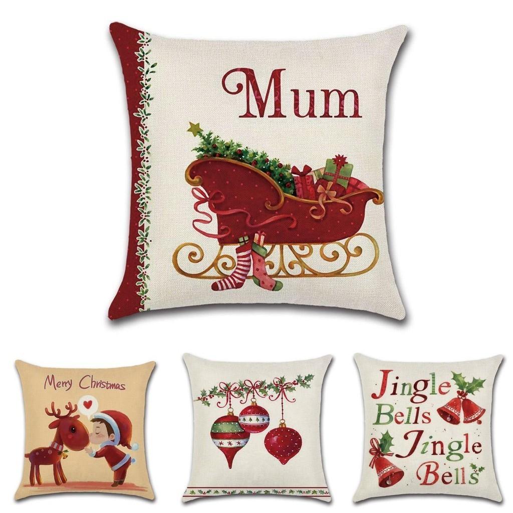 Vibrant Multicolor Christmas Cushion Cover Perfect For Holiday Home Decor