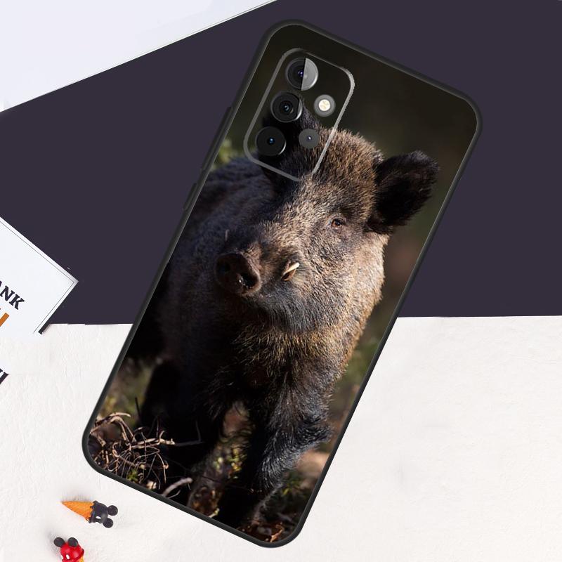 Wild Boar Pig Brown Cover For Samsung Galaxy A54 A34 A14 A52S A12 A22 A32 A52 A72 A13 A33 A53 A50 A51 A71 Case