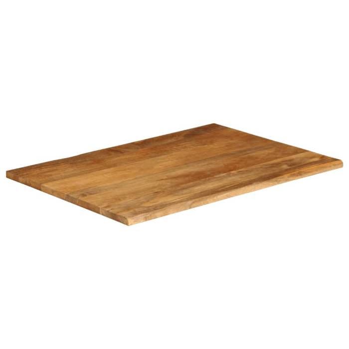 VidaXL Dessus de table à bord vivant 90x80x2,5 cm bois massif manguier 370555