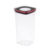 2L Transparent Plastic Storage Container Airtight Seal Square Food Storage Box for Refrigerator Kitchen Pantry Organization