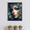 Gypsy Woman Full Square Round Diamond Embroidery Fantasy Peacock Goddess Diamond Painting Cross Stitch Mosaic Wall Decor