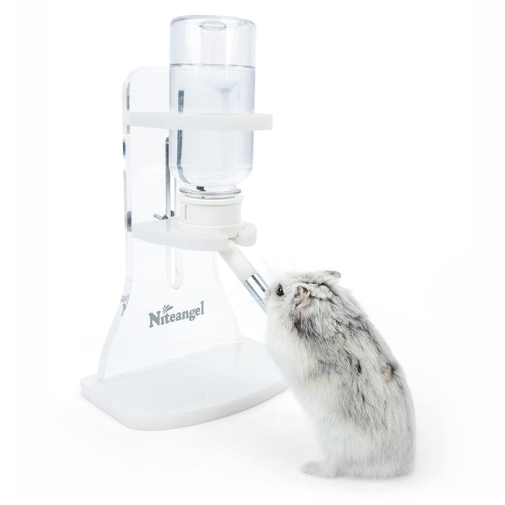 Niteangel Trinkflasche, 120ml Haustier-Trinkspender für Kleintiere wie Hamster, Kaninchen, Rennmäuse, Meerschweinchen, Chinchillas und mehr (klar)