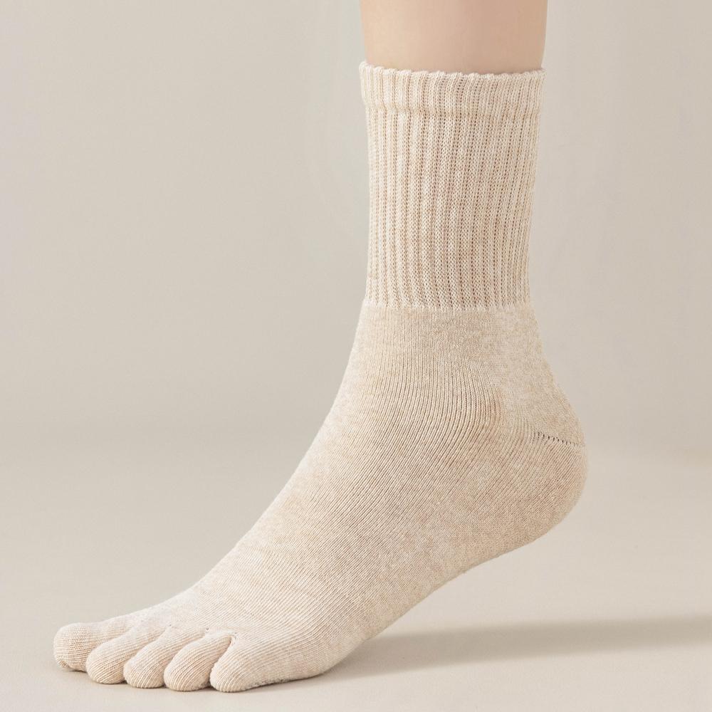 3 páry fleecových podzimních zimních ponožek na prsty pro ženy, tlusté teplé ponožky s pěti prsty, vysoce kvalitní bavlněné sportovní atletické ponožky