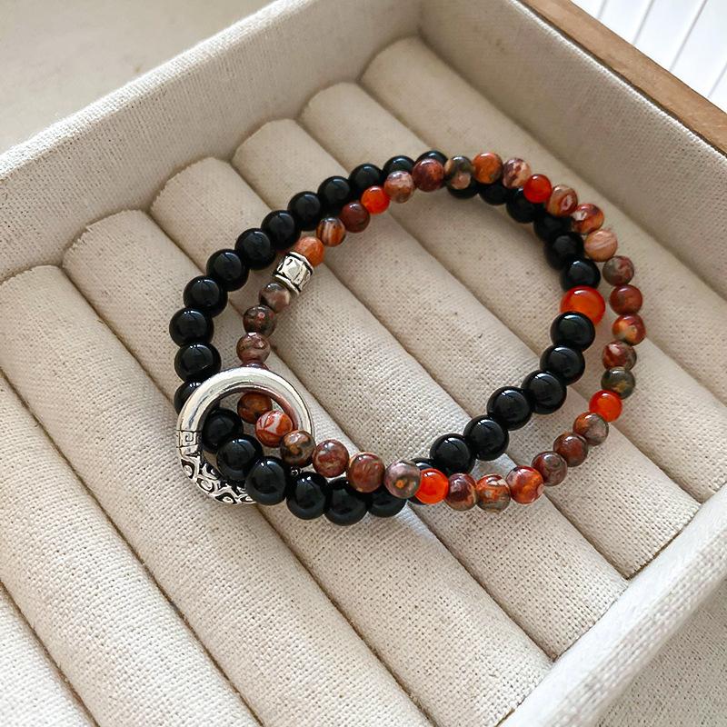 Long String Stacked Wearing Lily of the Valley Artificial Crystal Bracelet Necklace Women's New Chinese Multi-circle Long High-end Bracelet Women