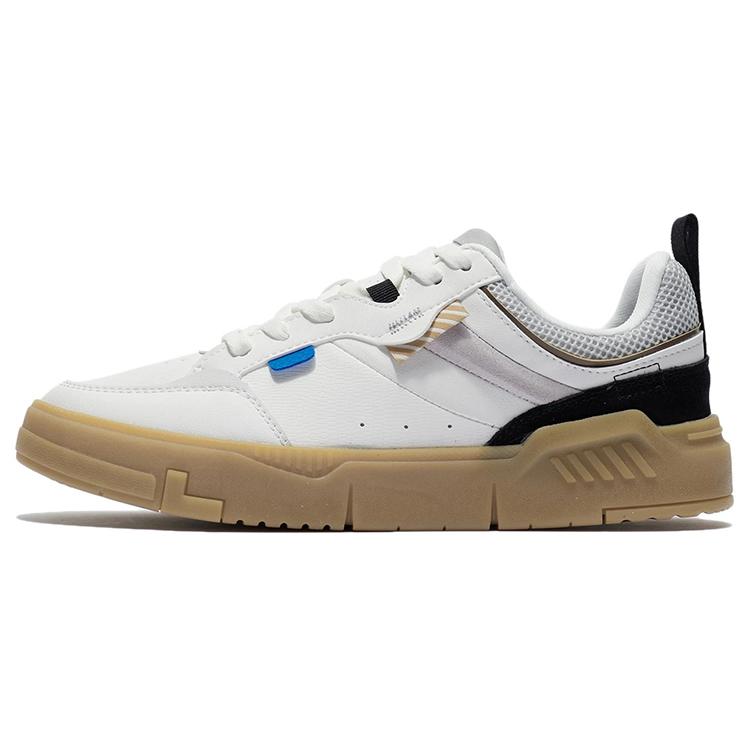 Li Ning ACE Comfortable Abrasion Resistant Low top Skateboard Shoes Men's White AGCR235-4