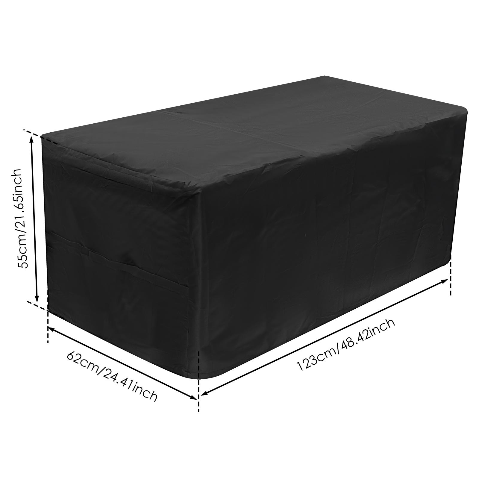 

Heavy-duty Deck Box Cover Waterproof Rectangular Patio Courtyard Portable Outdoor Storage Box Dust Cover Protecto