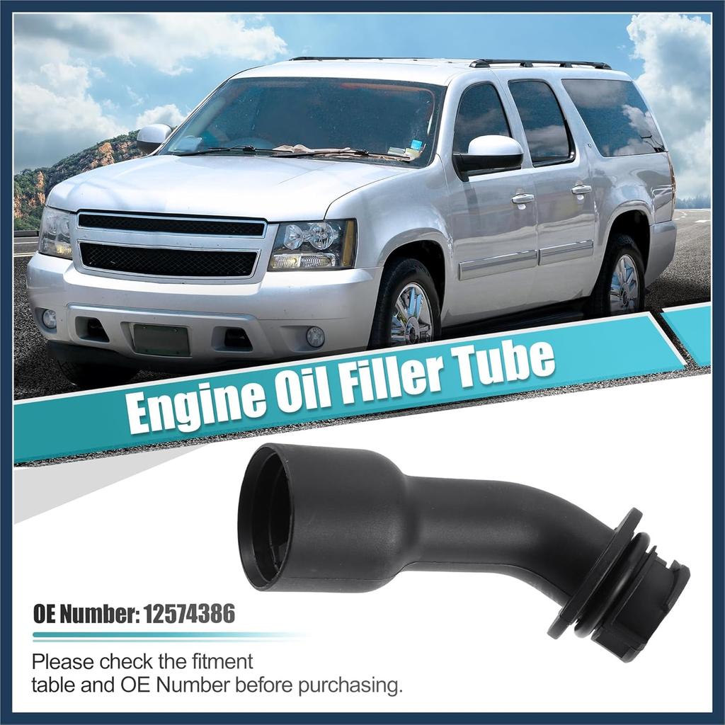 Engine Oil Filler Tube for GMC Yukon XL Sierra 1500 2500 3500 Envoy for Chevrolet Avalanche Silverado 1500 2500 3500 Suburban 1500 2500 for Cadillac