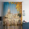 View At Tiber And St Peter Sheer Curtains for Living Room Transparent Tulle Window Curtain Bedroom Kitchen Decor Veil Drapes