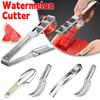 Stainless Steel Watermelon Slicer Non-slip Cutter Melon Cutter Plastic Wrap Handle Not Hurt Hands Fruit Cutting Tool Kitchen