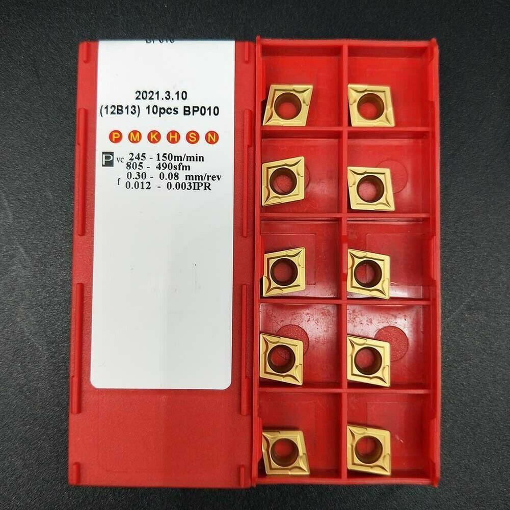 

10pc CCMT09T304 BP010 CCMT32.51 Indexable CNC carbide Turning insert for SCLCR/L