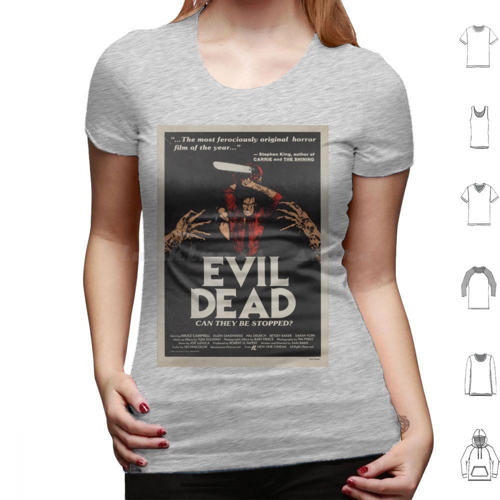 Evil Dead T Shirt Big Size 100 Cotton Horror Movie Dead Halloween Film Vintage Zombie Retro Funny Evil Dead Ash Bruce Campbell