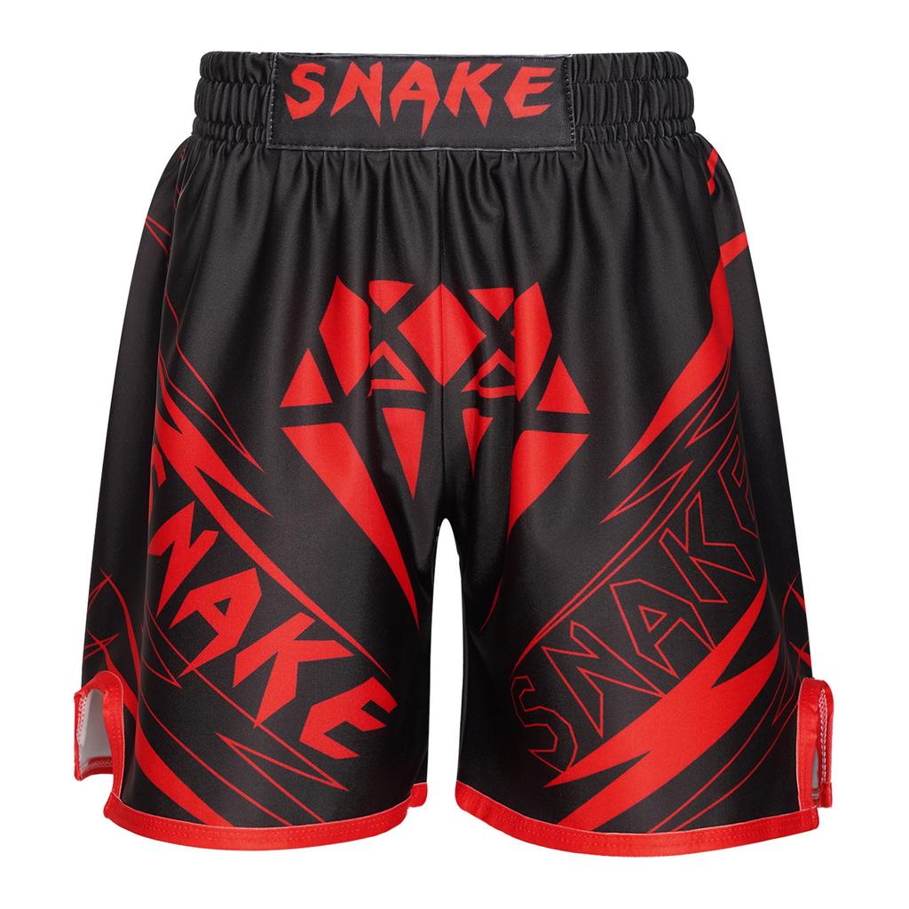 Youth Kids Muay Thai Shorts Training Kick Boxing Trunks Grappling Martial Arts Gear Cage Fighting Shorts