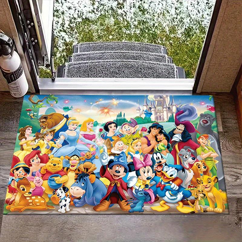 

1pc Snow White Winnie The Pooh Mickey Minnie and More Rug Anti Slip, Non Shedding, Ideal for Living, Bedroom & Laundry Handcrafted Home Decor, Adds Vi 60cm by 90cm