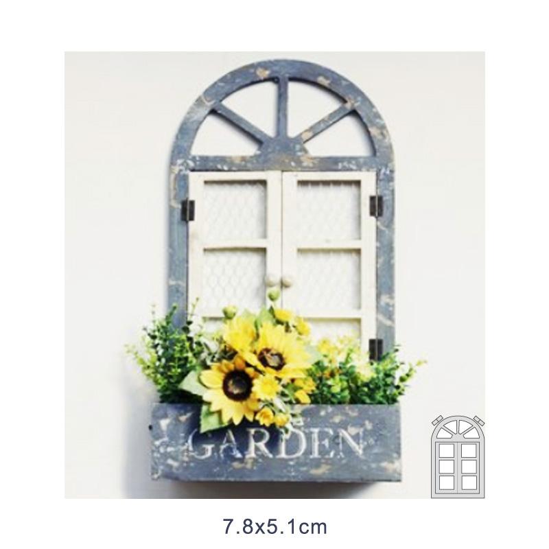 Window Frame Metal Cutting Dies Scrapbooking Embossing Stencil Craft DIY