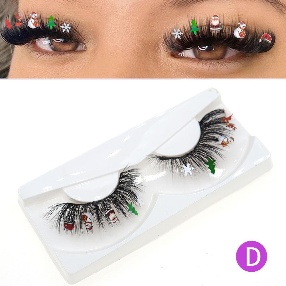 1 Pair Full Strip Reusable Sparkly Lashes Natural to Fluffy Faux Mink False Eyelashes Cosplay