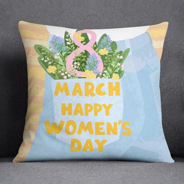 Nordic abstract printed pattern square cushion cover for home living room sofa decoration waist  pillowcase x