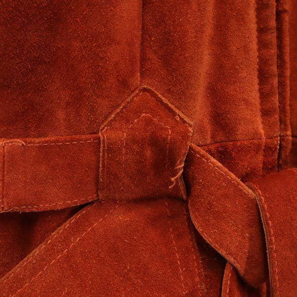 Sears JR Bazaar Suede Leather Jacket 11 Brown Hood Women Used