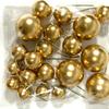 Christmas Multi-Color Decorative Ball Set - 20-Piece Pack with Gold, Silver, Foam, and Iridescent Balls