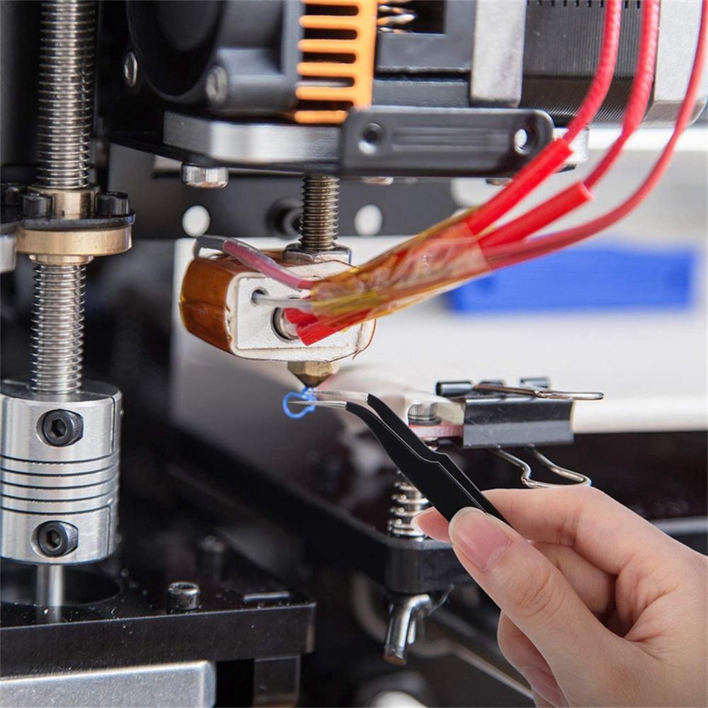 21 kusů Tryska 3D tiskárny a čisticí sada 0,4 mm Trysky Mk8 0,4 mm Jehly a 1 balení Pinzety Sada nástrojů