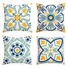 Colorful Floral Patterned Cushions for Sofa Decor Square polyester pillowcase, modern sofa decorative cushion cover