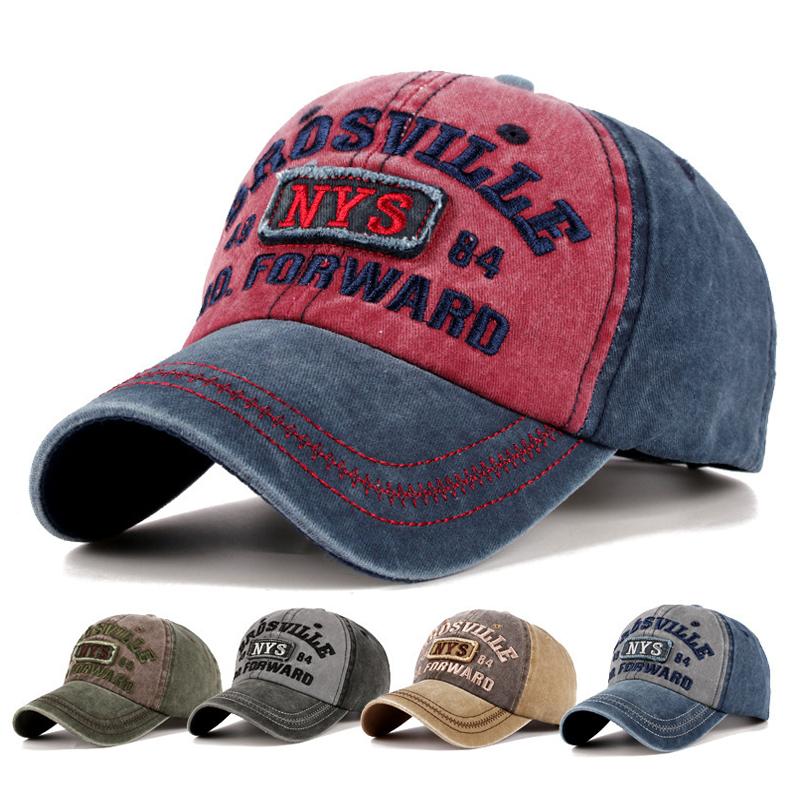 Distressed Vintage Trucker / Baseball Cap Cotton Men Women Adjustable Denim Hat