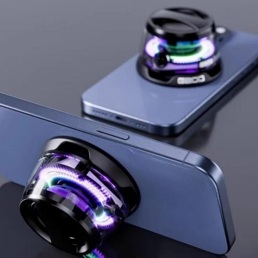 Portable Bluetooth Speaker - Bluetooth 5.3+RGB Ambient Light Long Battery Life & Magnetic Phone Stand for Outdoor/Home
