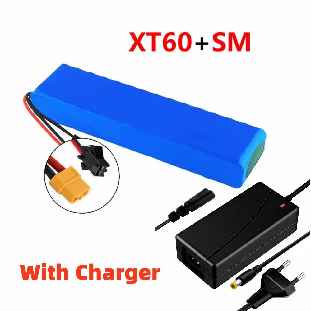 48V 13S2P 18650 Powerful Battery Pack, 10Ah Large Capacity Lithium Battery, Rechargeable Li-ion Battery Pack, with 54.6v Charger
