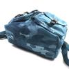 Pristine Felisi Backpack Â· Daypack All-over pattern, crocodile embossed leather drawstring bag Blue Nylon mens 15/56 Used