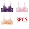 36-46 Plus Size Dame Ultratynn BH Bylgel Push-Ups Blonde BH BH Større bryst Ensfarget 3/4 stor kopp