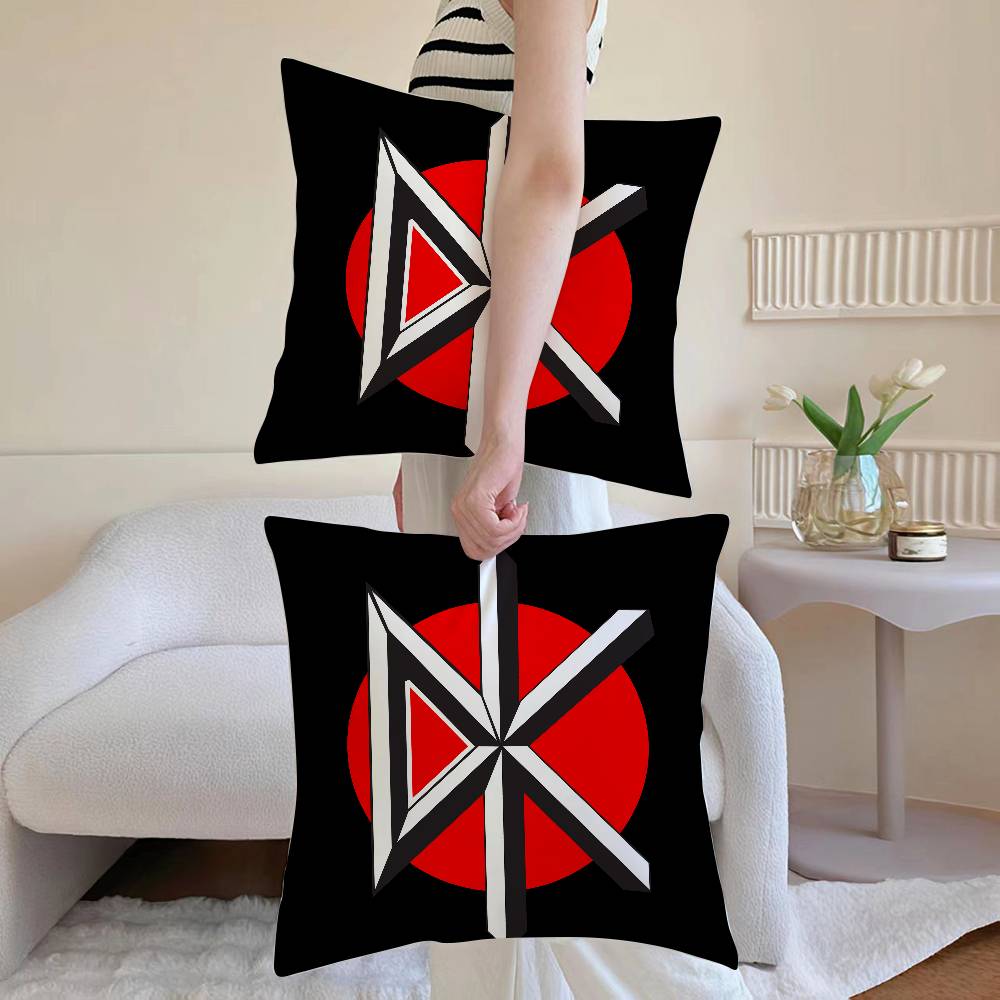 D-Dead Kennedys Kissenbezug Anti-Milben Kissenbezug Versteckter Reißverschluss seidig Sofa Kissenbezug